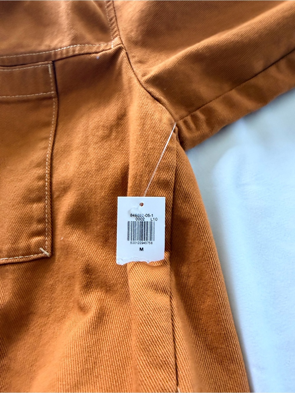 OLD NAVY Rust Brown Cropped Button Front Jean Jacket- Size M - Picture 9 of 11
